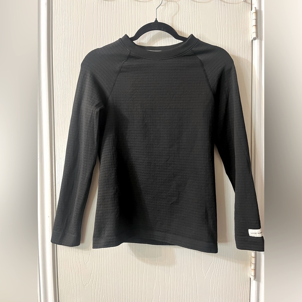 🛍️Lucky Brand Small Black Long Sleeve Top